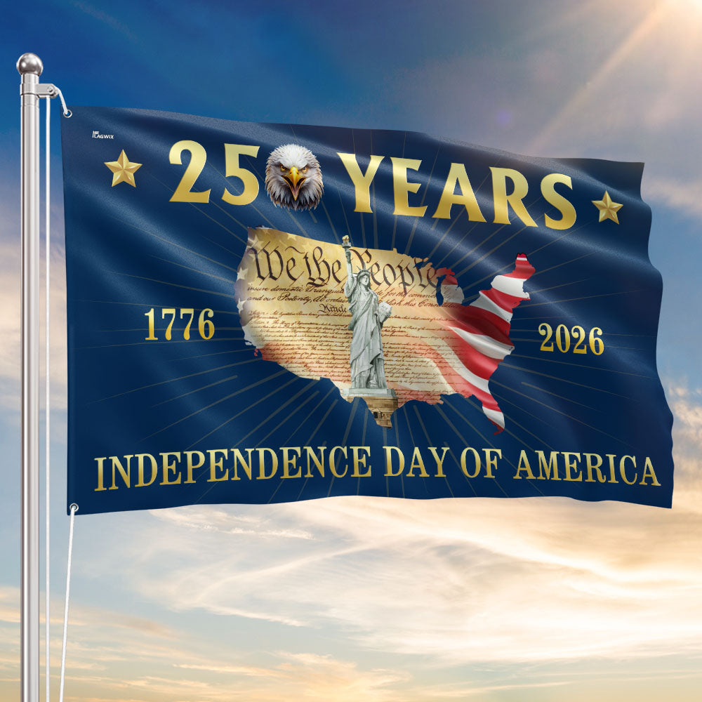 America 250 Merchandise 250 Years Grommet Flag - Independence Day of America Map Flag Gift Ideas
