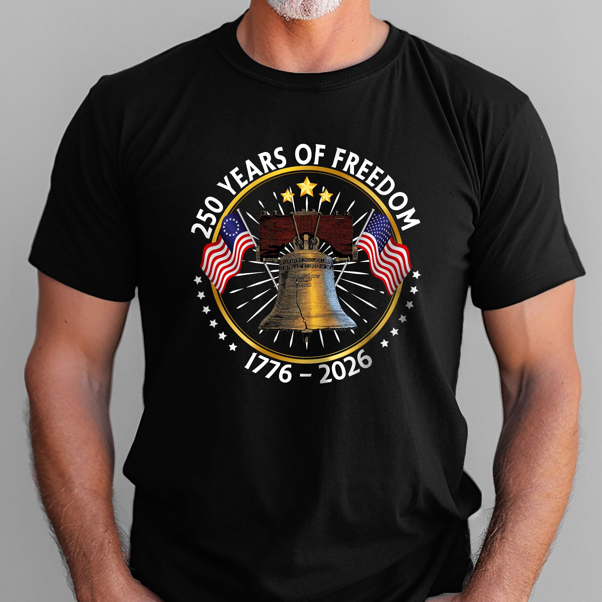 America 250 Merchandise 250 Years of Freedom T-shirt 250th Anniversary with Liberty Shirt