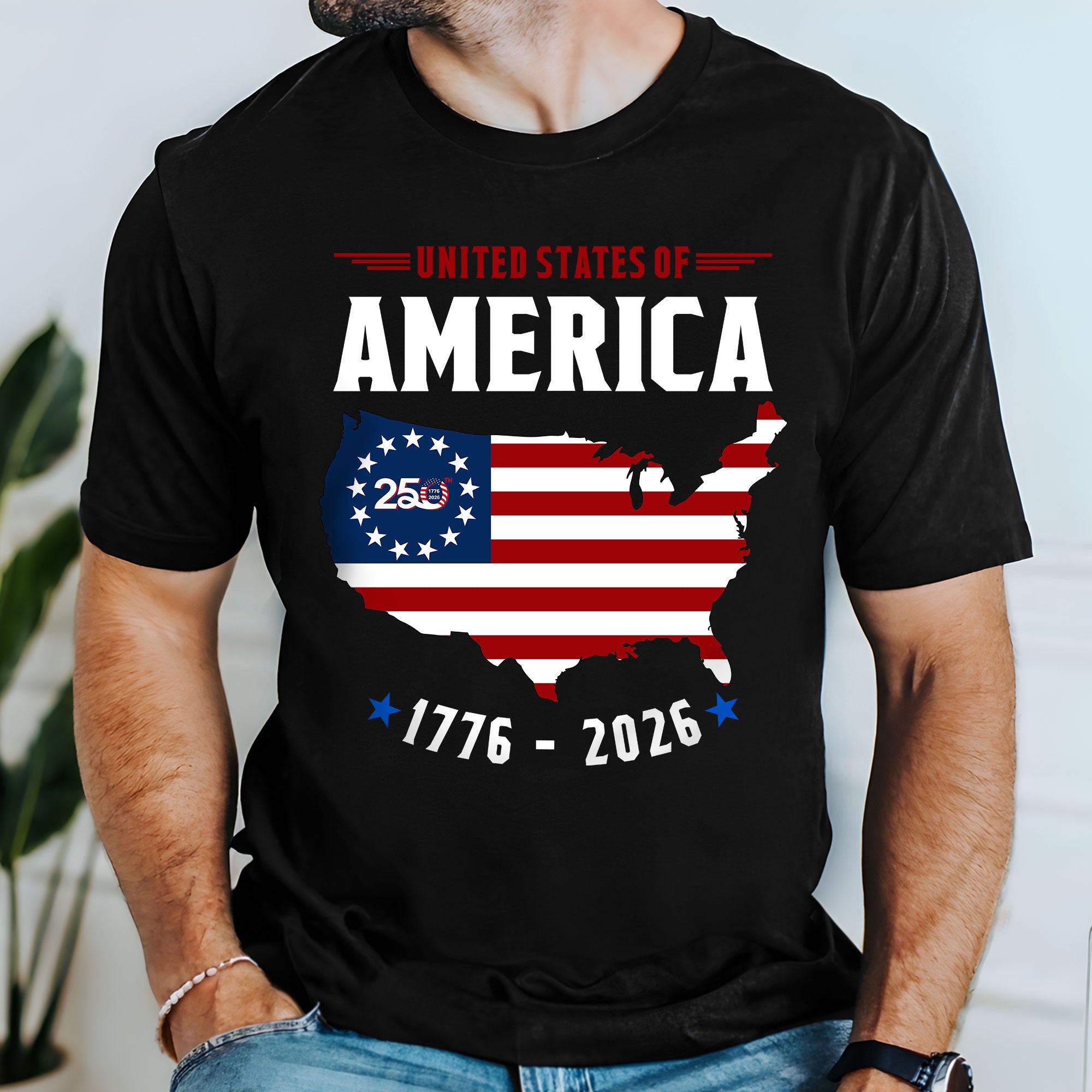 America 250 Merchandise 250 Years T-shirt Patriotic 1776-2026 United States of America Shirt