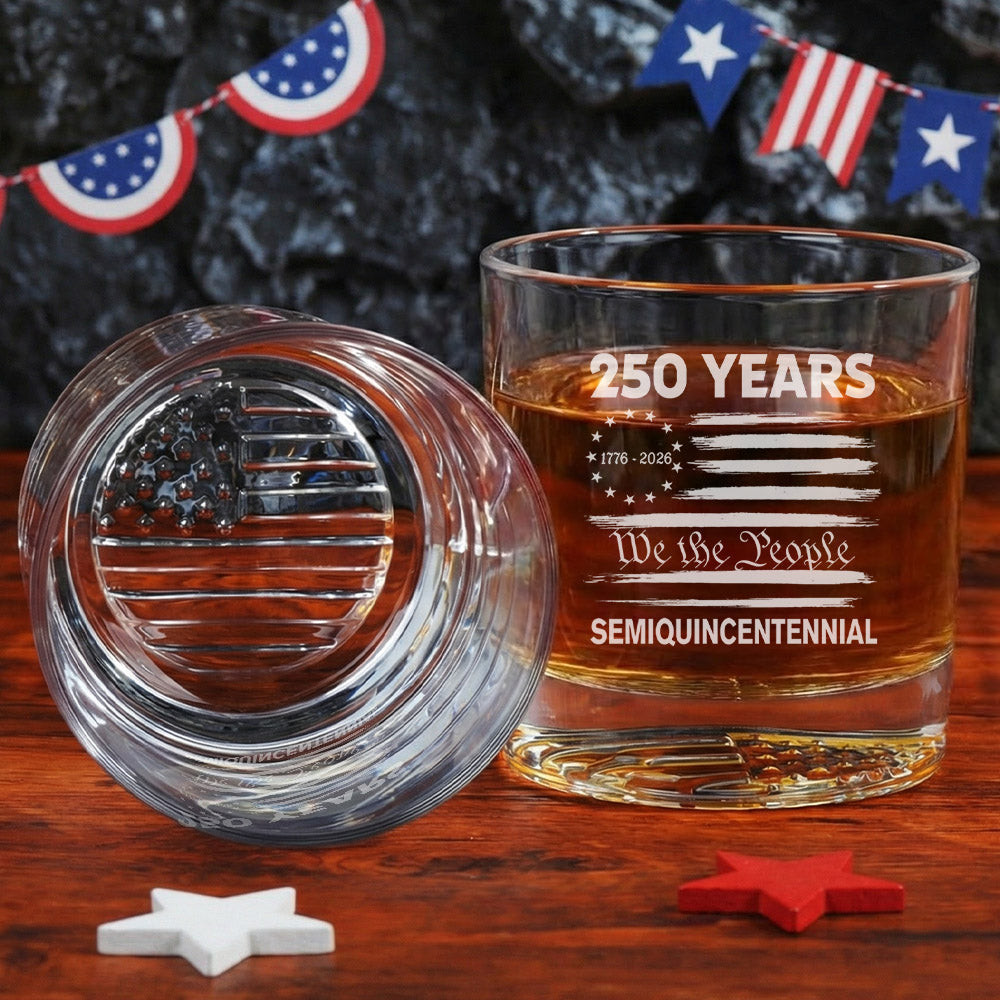America 250 Merchandise America 250th Anniversary Whiskey Glass for 4th of July Gifting