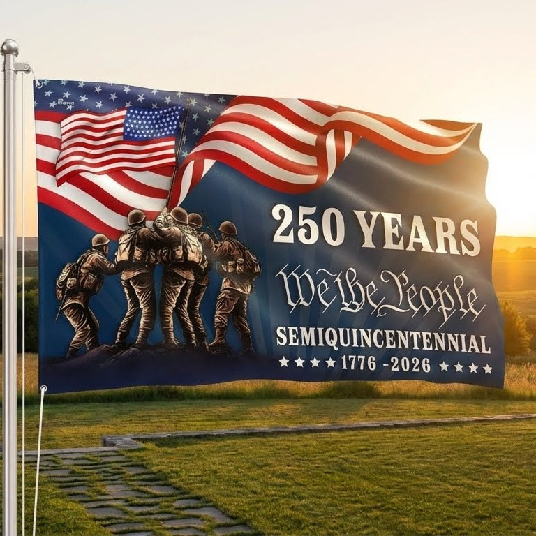 America 250 Merchandise American Flag, 250 Years We The People Semiquincentennial Grommet Flag