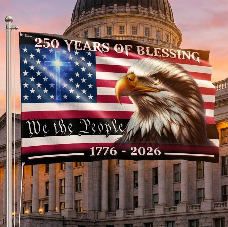 America 250 Merchandise Patriotic 250 Years of Blessing, We The People 1776 2026 American Flag