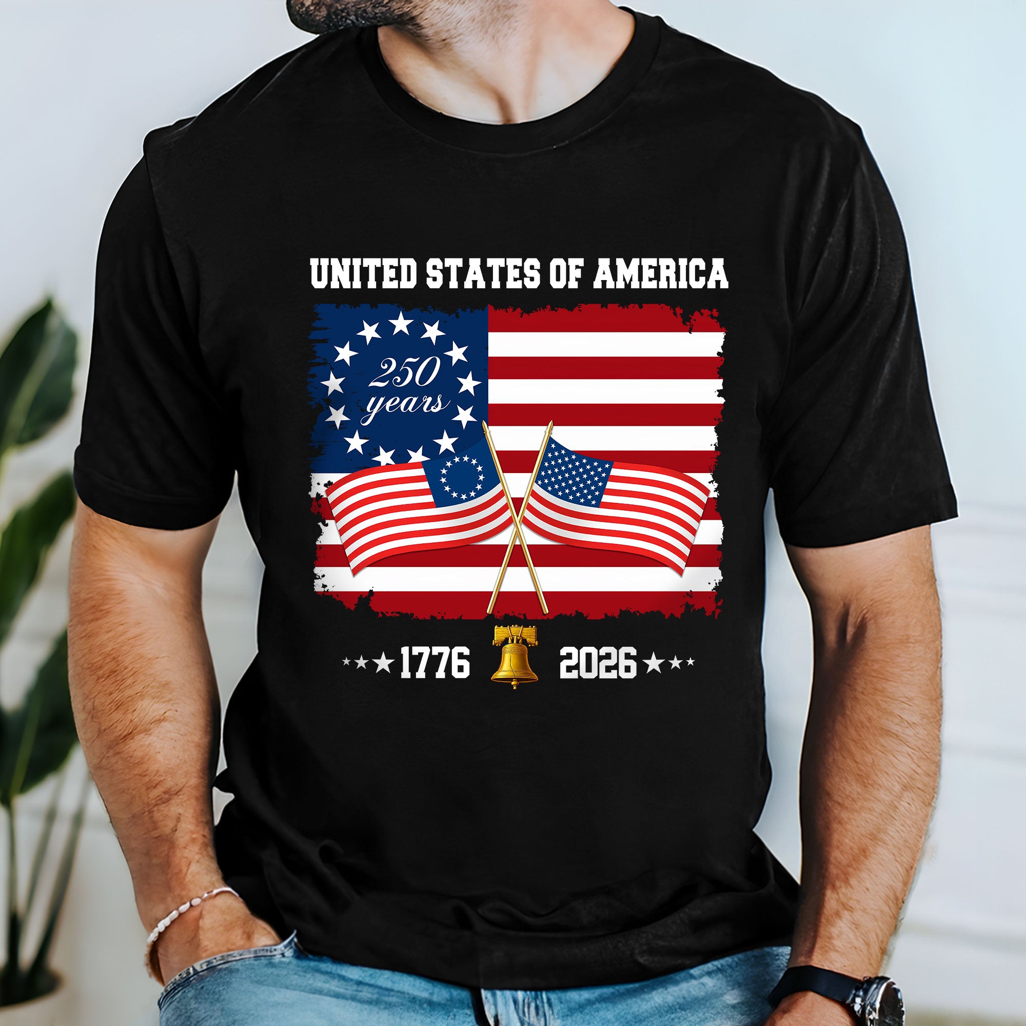 America 250 Merchandise United States of America T-shirt Patriotic 250th Anniversary Shirt