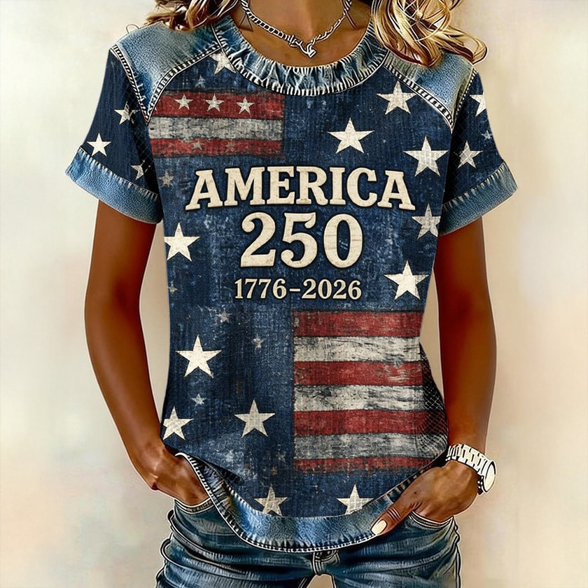 America 250 Patriotic T-Shirt Independence Day 2026 Merch July 4 Gift Idea