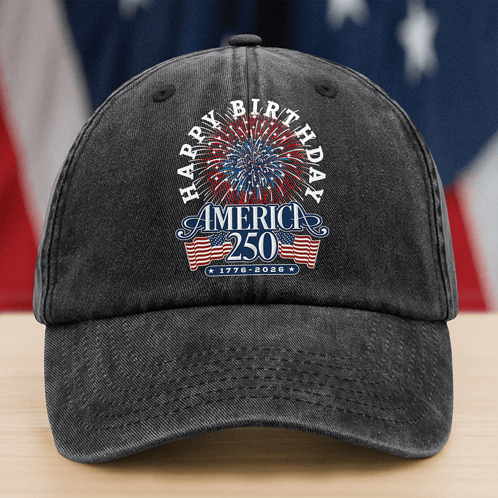 America 250 Semiquincentennial Fireworks Hat Independence Day Baseball Cap Gift For Him