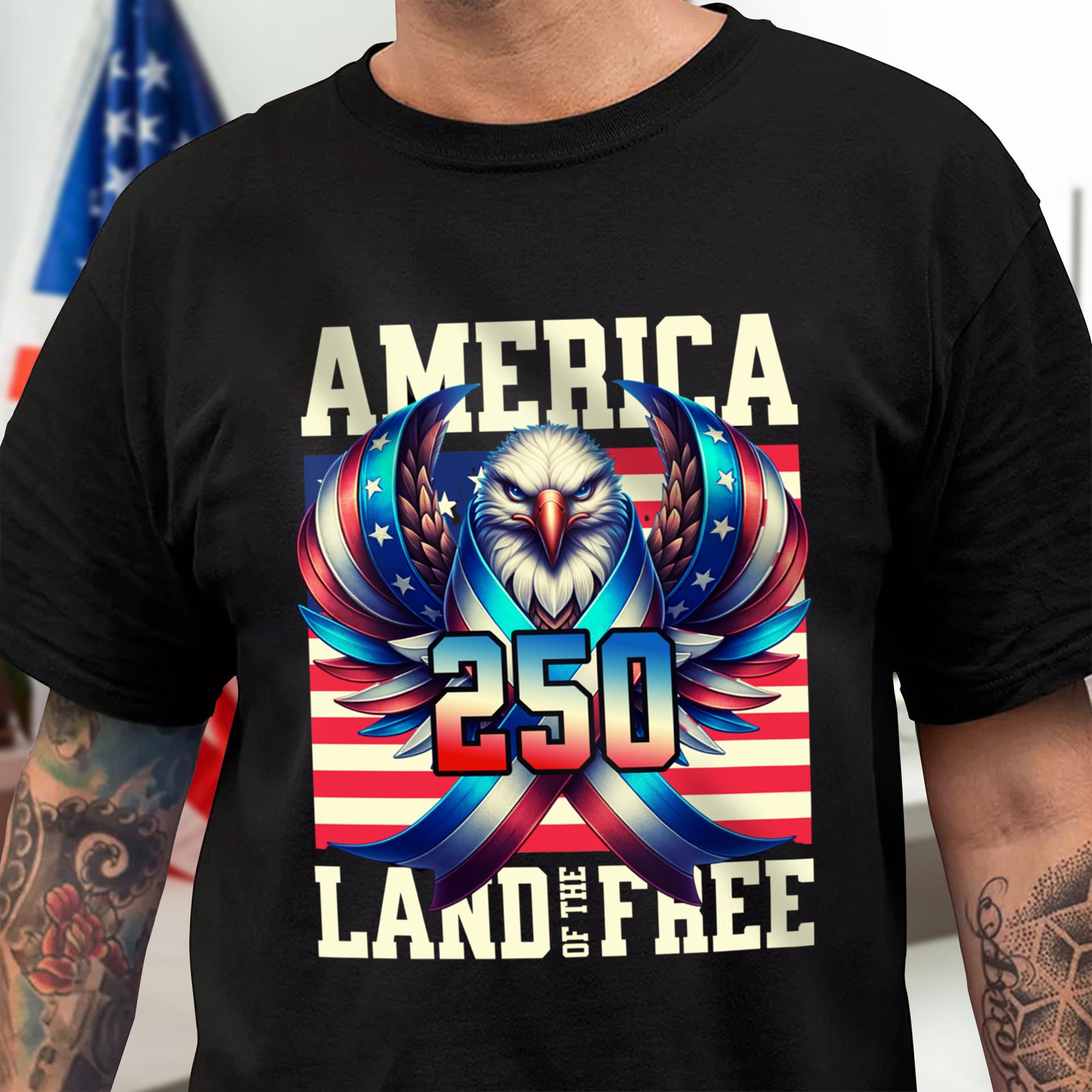 America 250 Usa Freedom Liberty Dark Shirt America 250 Merchandise Patriotic Fathers Day Gifts