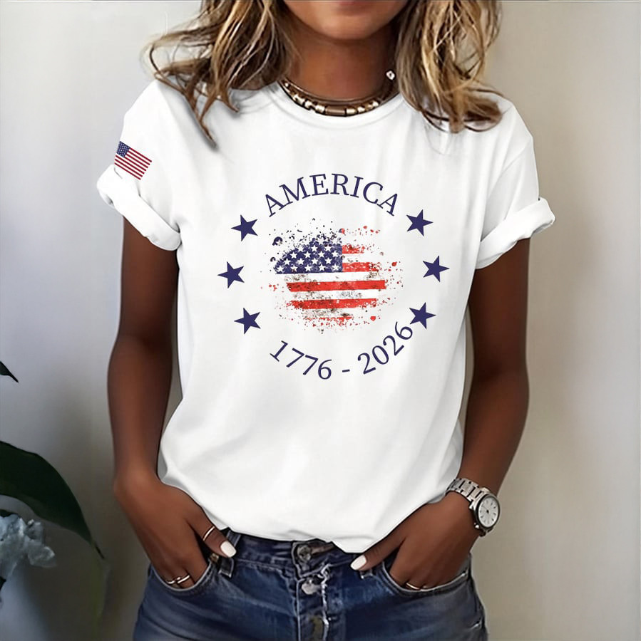 America 250 Years 1776 2026 Commemorative T-Shirt America's Birthday Shirt Present For Patriots
