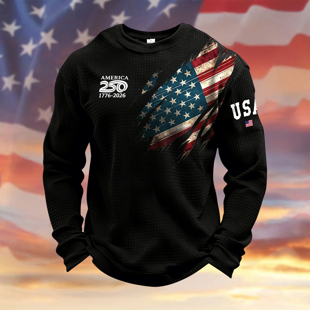 America 250 Years 1776 2026 Long Sleeve Shirt Fourth Of July Merch Cool Gift For Patriots