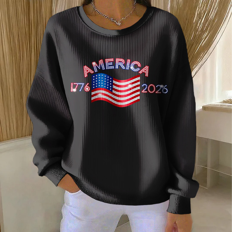 America 250 Years 1776 2026 Sweatshirt America's 250 Birthday Apparel Fourth Of July Clothing