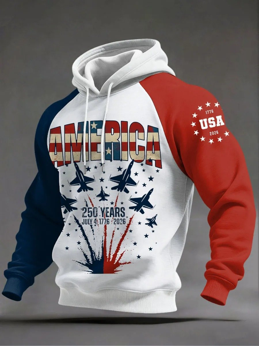 America 250 Years Anniversary Hoodie July 4 1776 2026 Patriot Clothing Store Gifts For Him