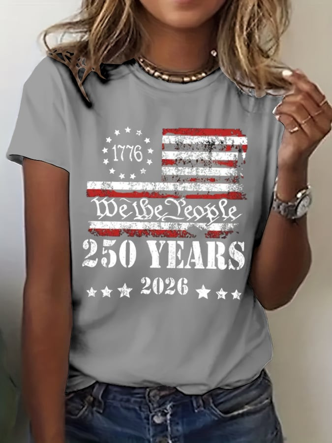 America 250 Years Anniversary Shirt We The People 1776 2026 T-Shirt Patriotic Apparel