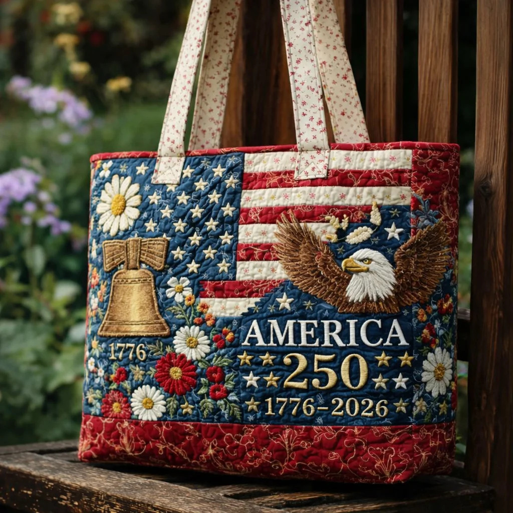 America 250 Years Anniversary Tote Bag Independence 1776 2026 Handbag Gift For Sister
