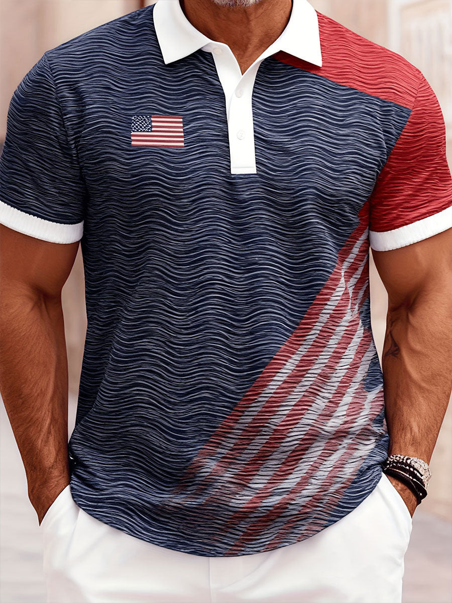 America 250 Years Golf Polo Shirt Patriotic Golf Shirt Good Golf Gifts For Men