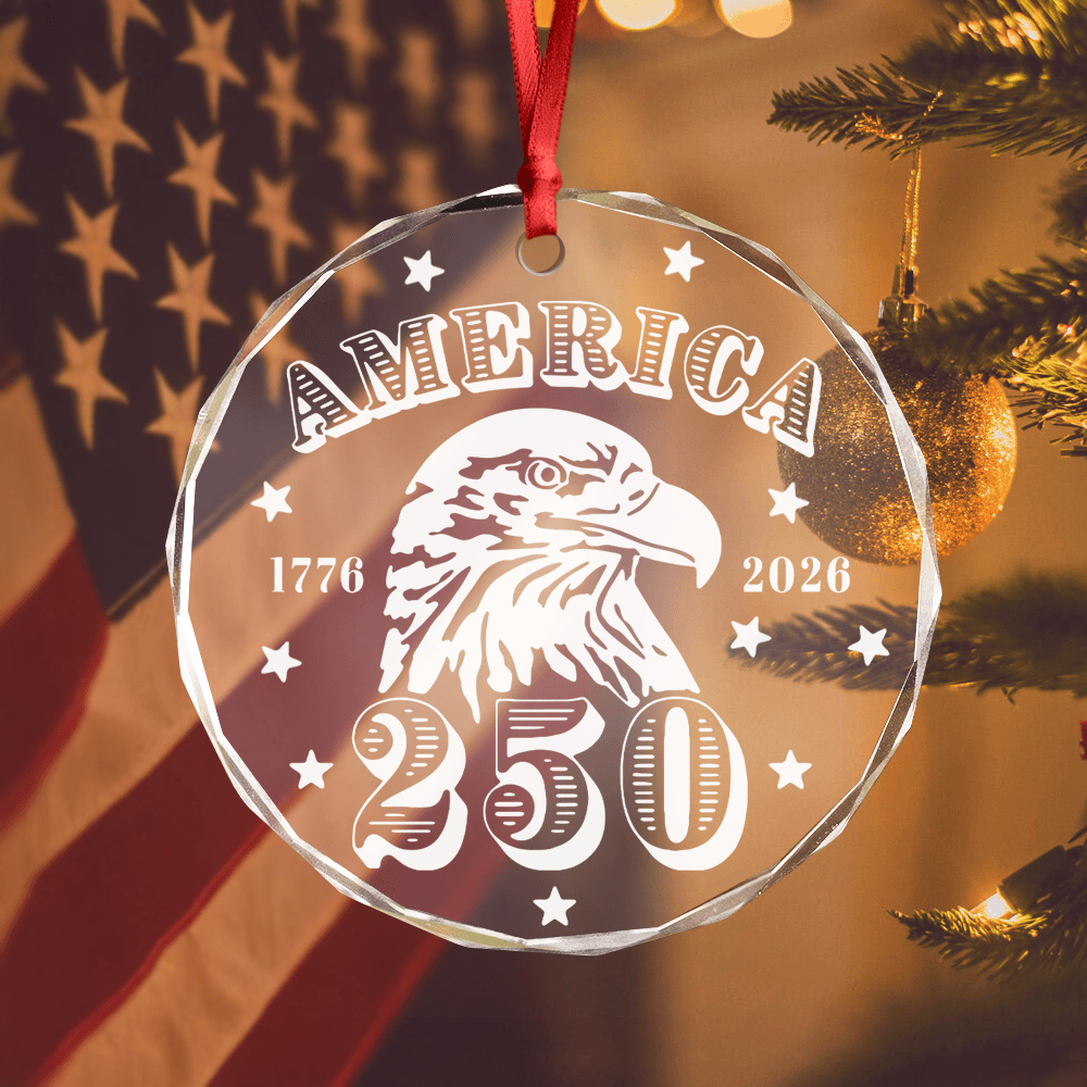 America 250 Years Happy 250th Birthday Usa Ornament Independence Day 2026 Ornament