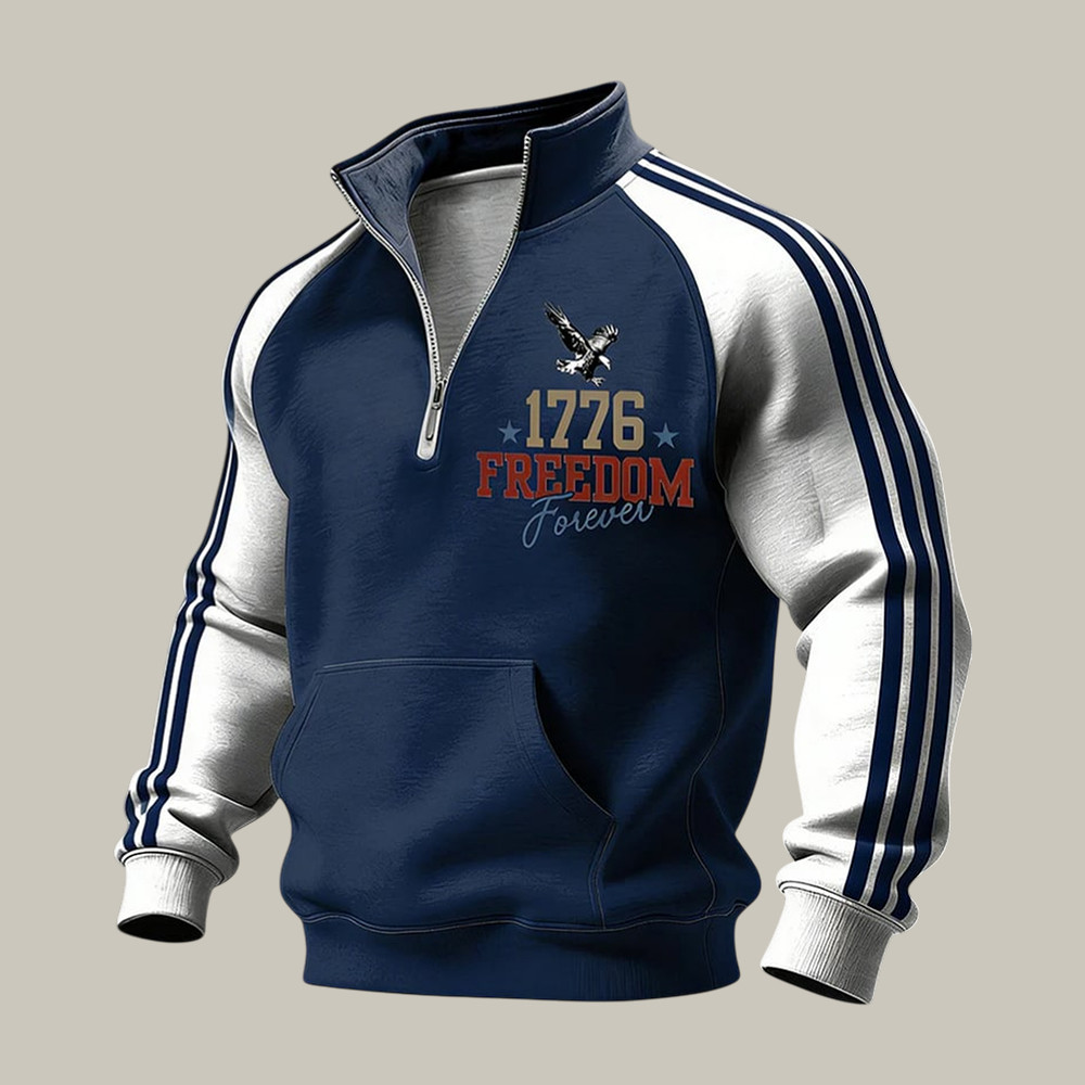 America 250 Years Of Freedom 1776 2026 Quarter Zip Sweatshirt July 4 Outfits Patriotic Gift
