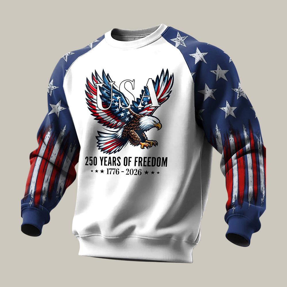 America 250 Years Of Freedom 1776 2026 Sweatshirt 4th Of July Attire Gift Idea