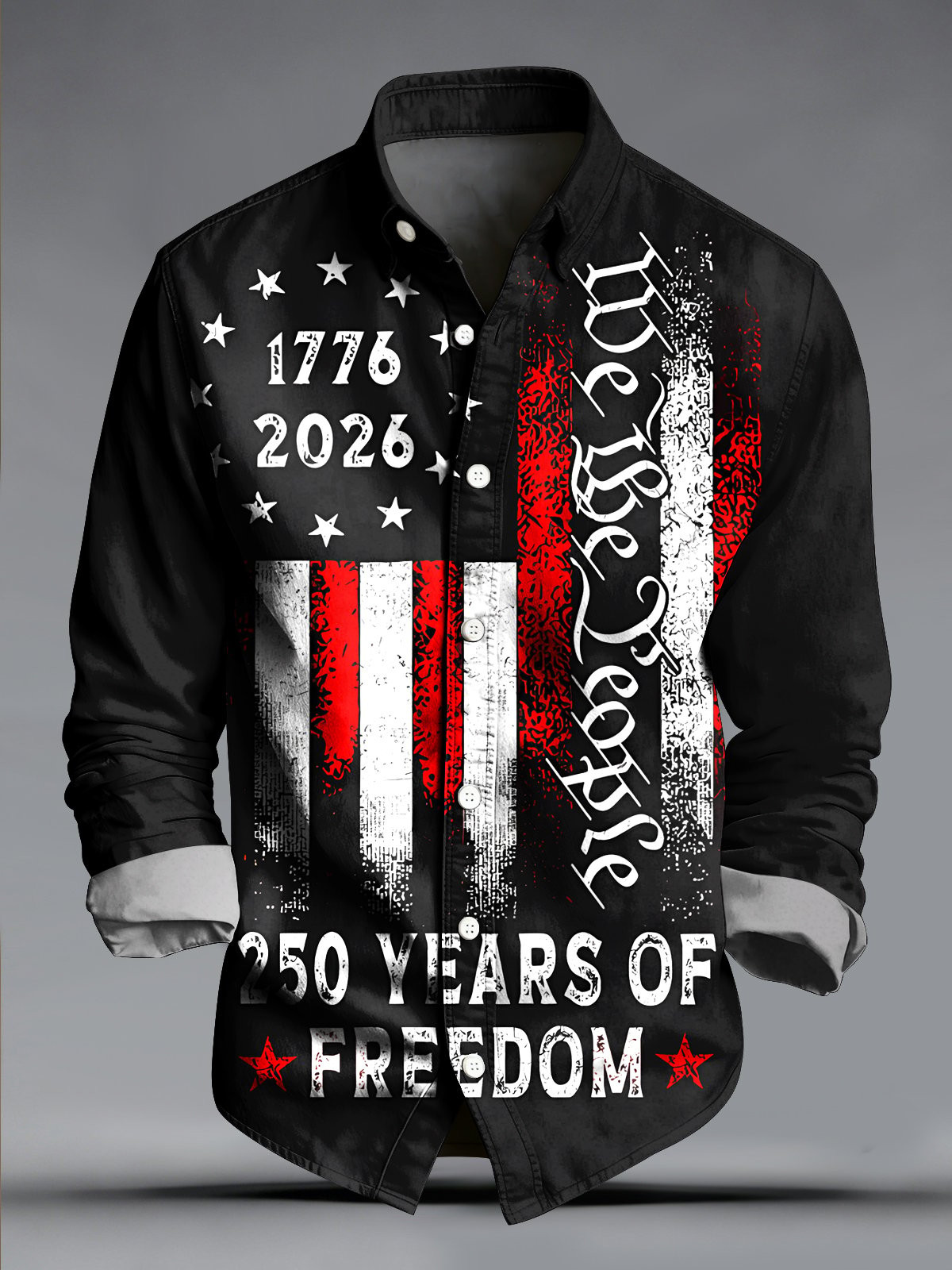 America 250 Years Of Freedom Button Up Long Sleeve Shirt We The People 1776 2026 Merch Gifts America 250 Years Of Freedom Button Up Long Sleeve Shirt We The People 1776 2026 Merch Gifts