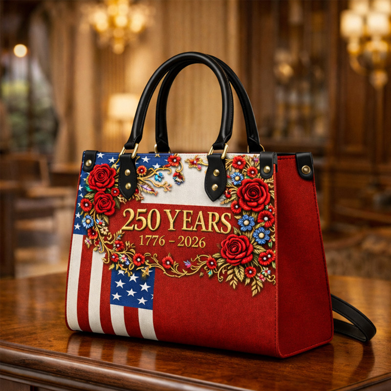 America 250 Years Of Freedom Handbag Independence Day 1776 2026 Merchandise Gift For Mom