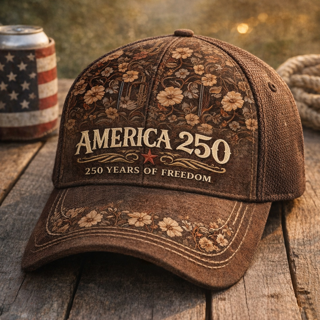 America 250 Years Of Freedom Vintage Hat Fourth Of July Baseball Cap