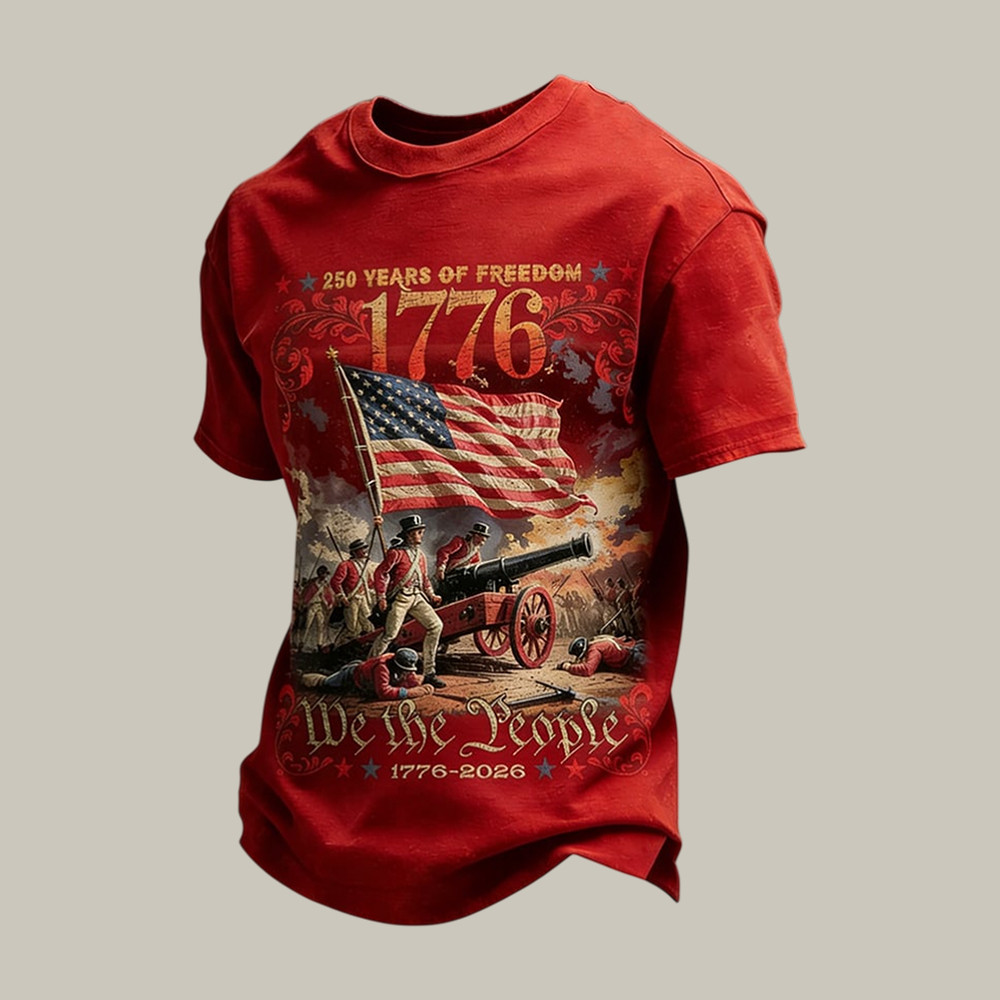 America 250 Years Of Freedom We The People T-Shirt 1776 2026 Shirt Fourth Of July Gift Ideas