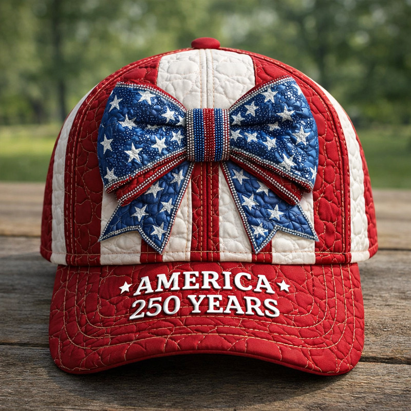 America 250 Years Ribbon Art Hat 250th Anniversary Of America Baseball Cap