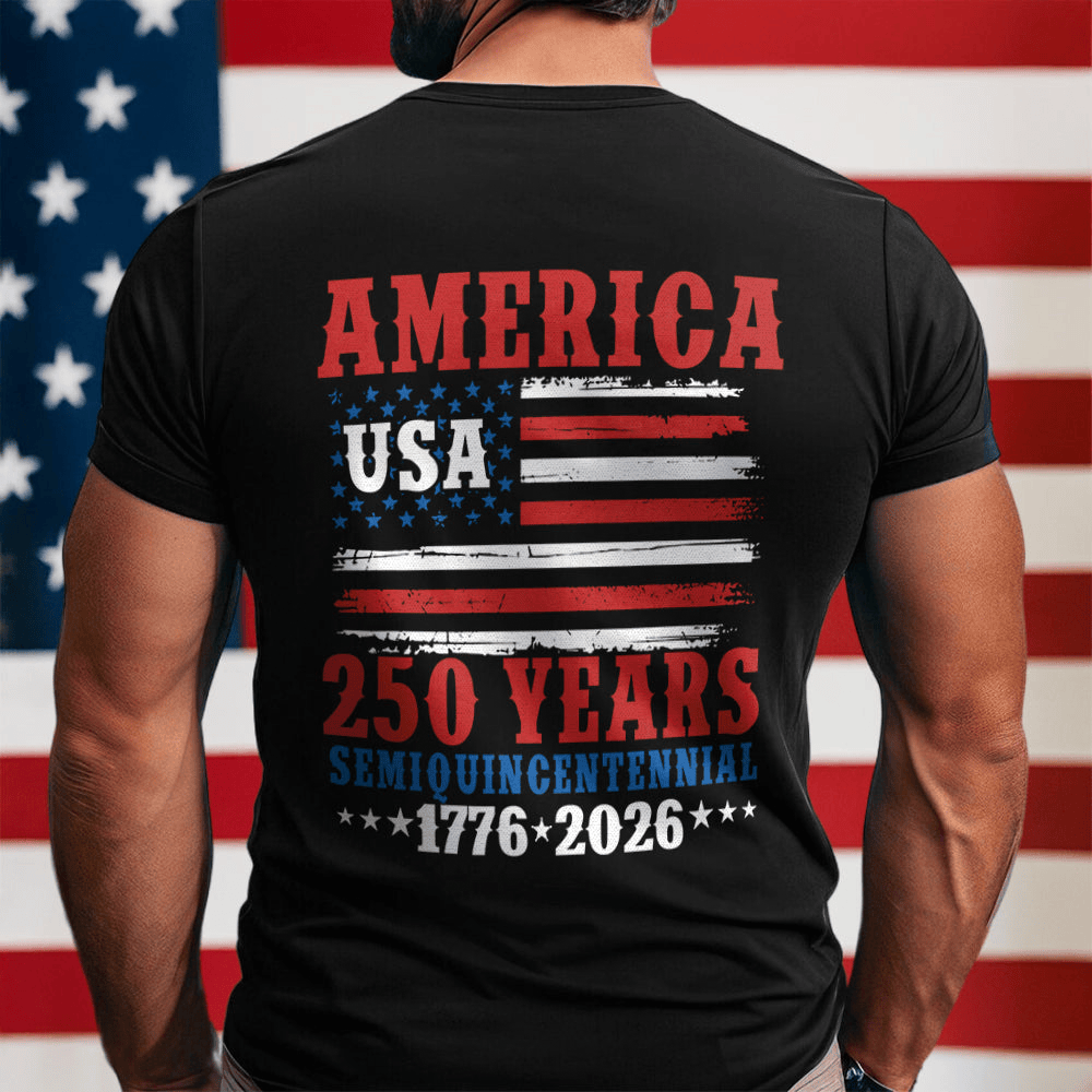 America 250 Years Semiquincentennial T-Shirt 1776 2026 Clothes Gift For American Patriots