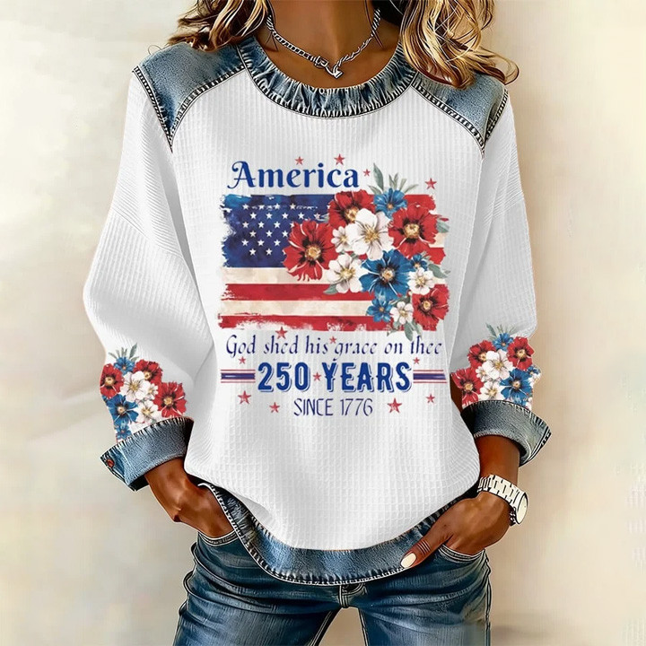 America 250 Years Since 1776 Sweatshirt Faith Based Apparel American Patriot Clothing