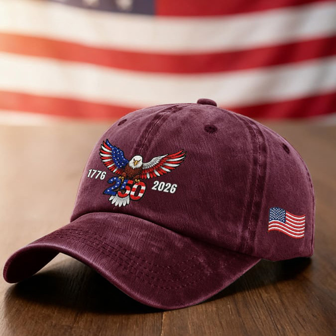 America 250th Anniversary 1776 2026 Eagle Hat Best 4th Of July Baseball Cap Patriotic Gift