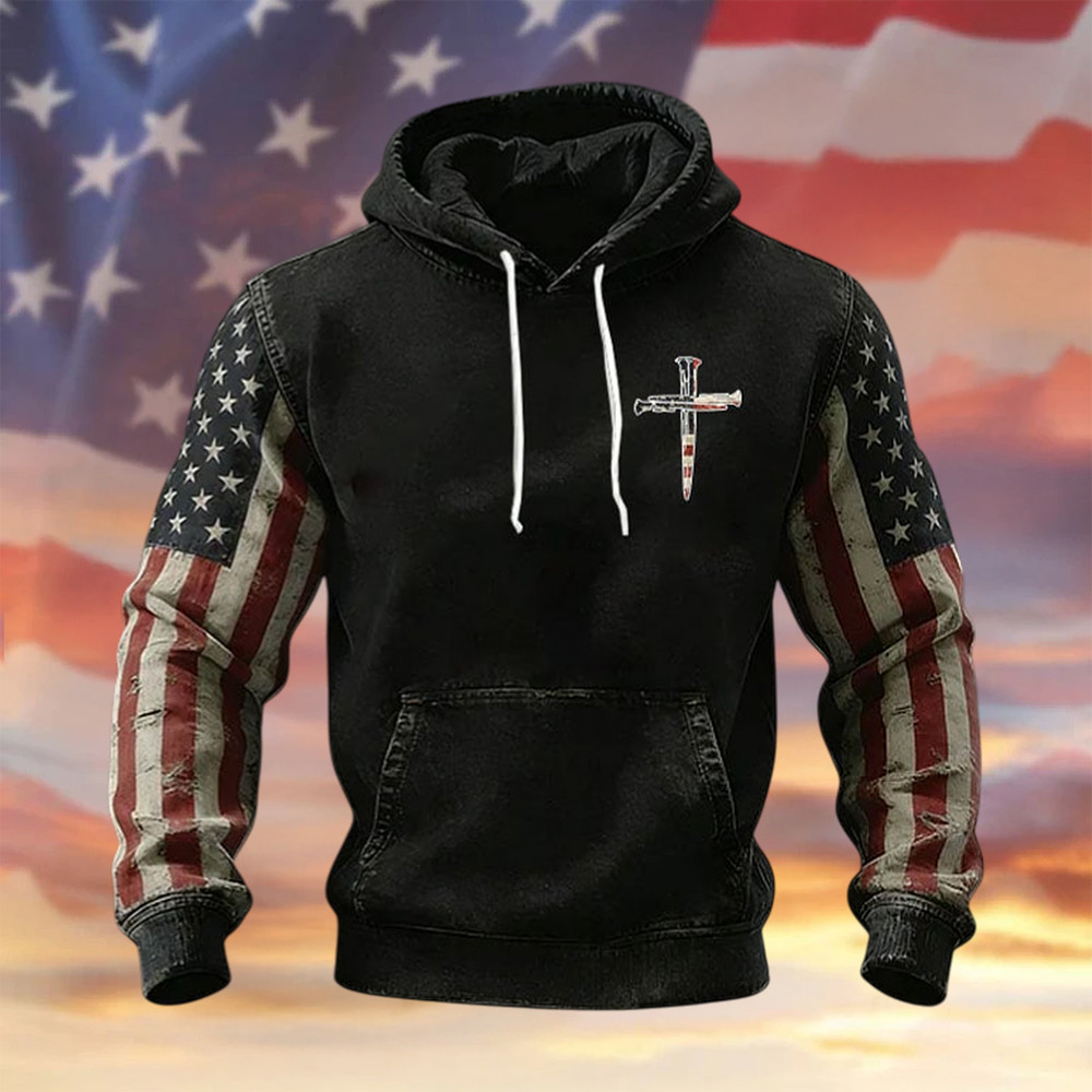 America 250th Anniversary 1776 2026 Faith Hoodie Patriotic Apparel Fourth Of July Gift