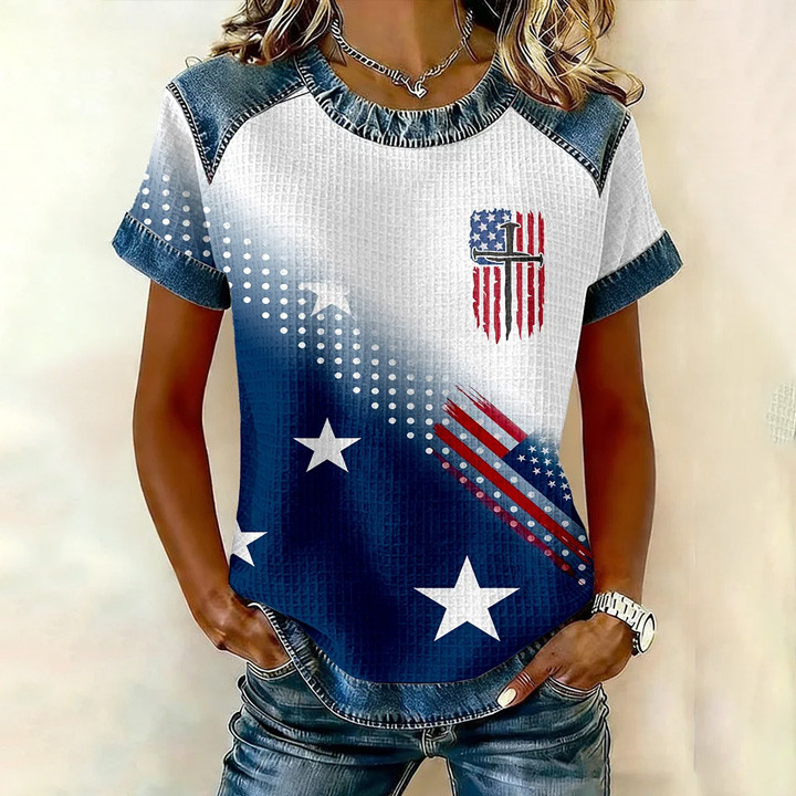 America 250th Anniversary 1776 2026 Faith T-Shirt America's Birthday Clothes Gift For Her