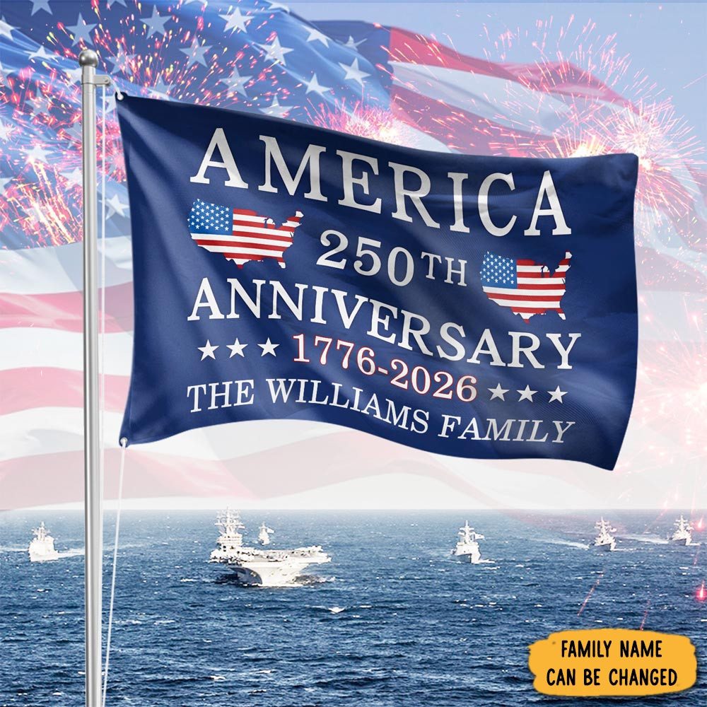 America 250th Anniversary 1776 2026 Flag July 4th Flag Patriotic Gift For Father