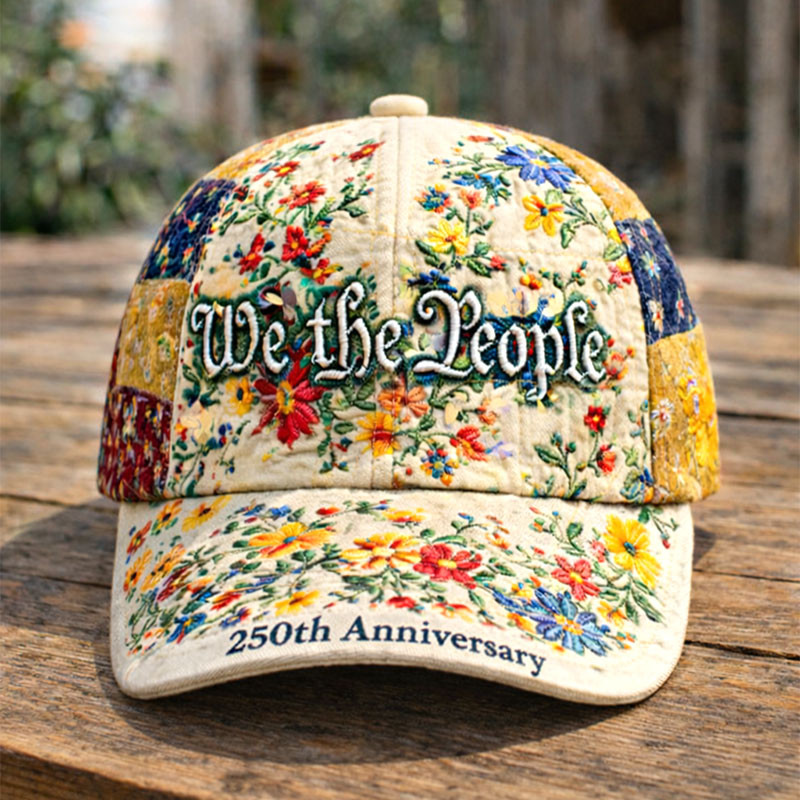 America 250Th Anniversary 1776 2026 Floral Hat We The People Merch Patriotic Gift Ideas