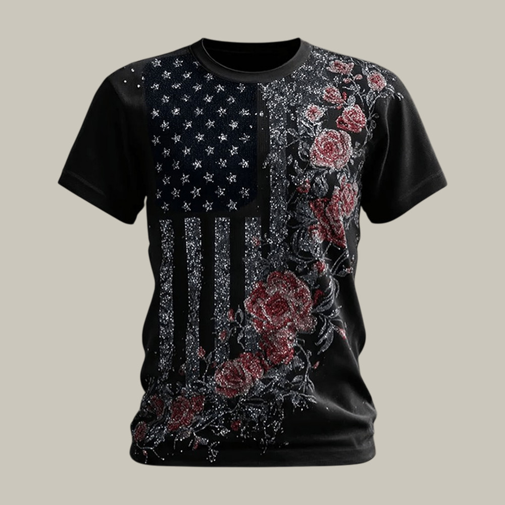 America 250th Anniversary 1776 2026 Floral T-Shirt Independence Day Shirt 4th Of July Gift