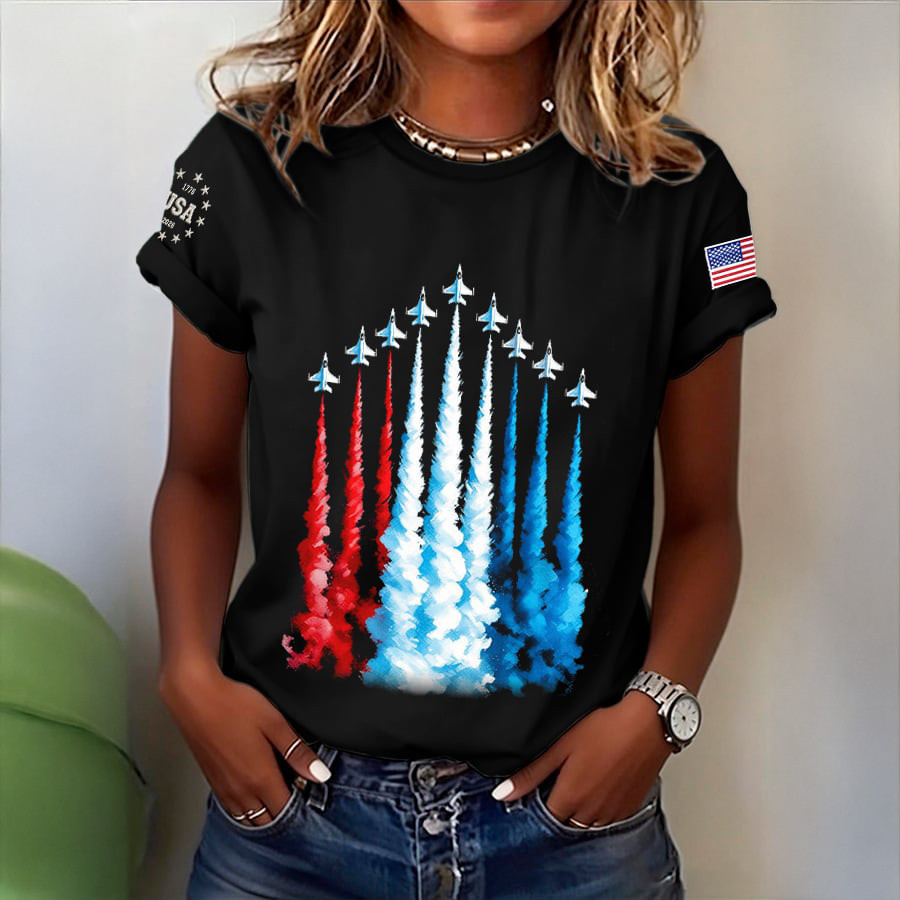 America 250th Anniversary 1776 2026 Flying Jets T-Shirt Independence Day 2026 Shirt