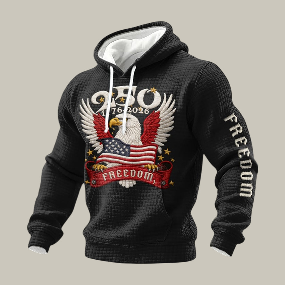 America 250th Anniversary 1776 2026 Freedom Hoodie July 4 American Eagle Apparel
