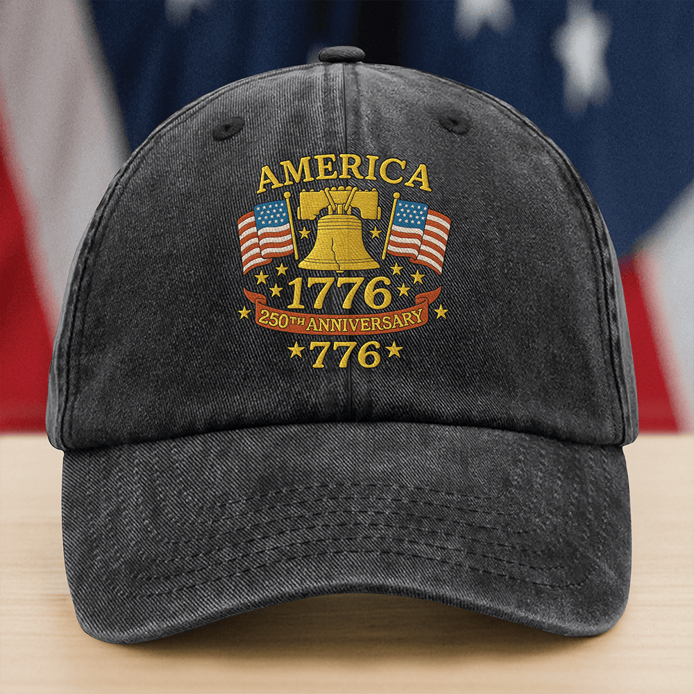America 250th Anniversary 1776 2026 Hat Liberty Bell Art Cap Patriotic Gift Ideas