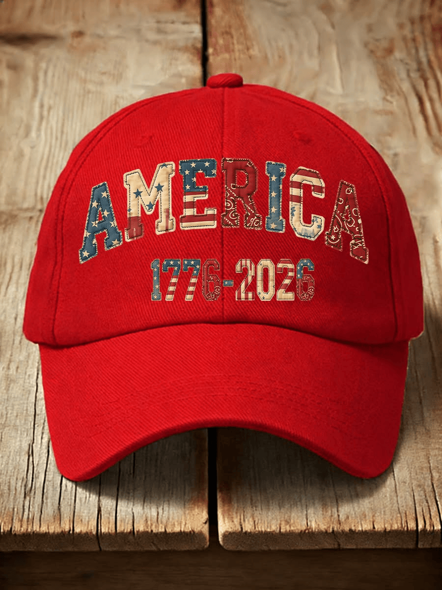 America 250th Anniversary 1776 2026 Hat USA Flag Patriotic Cap Gifts For Wife