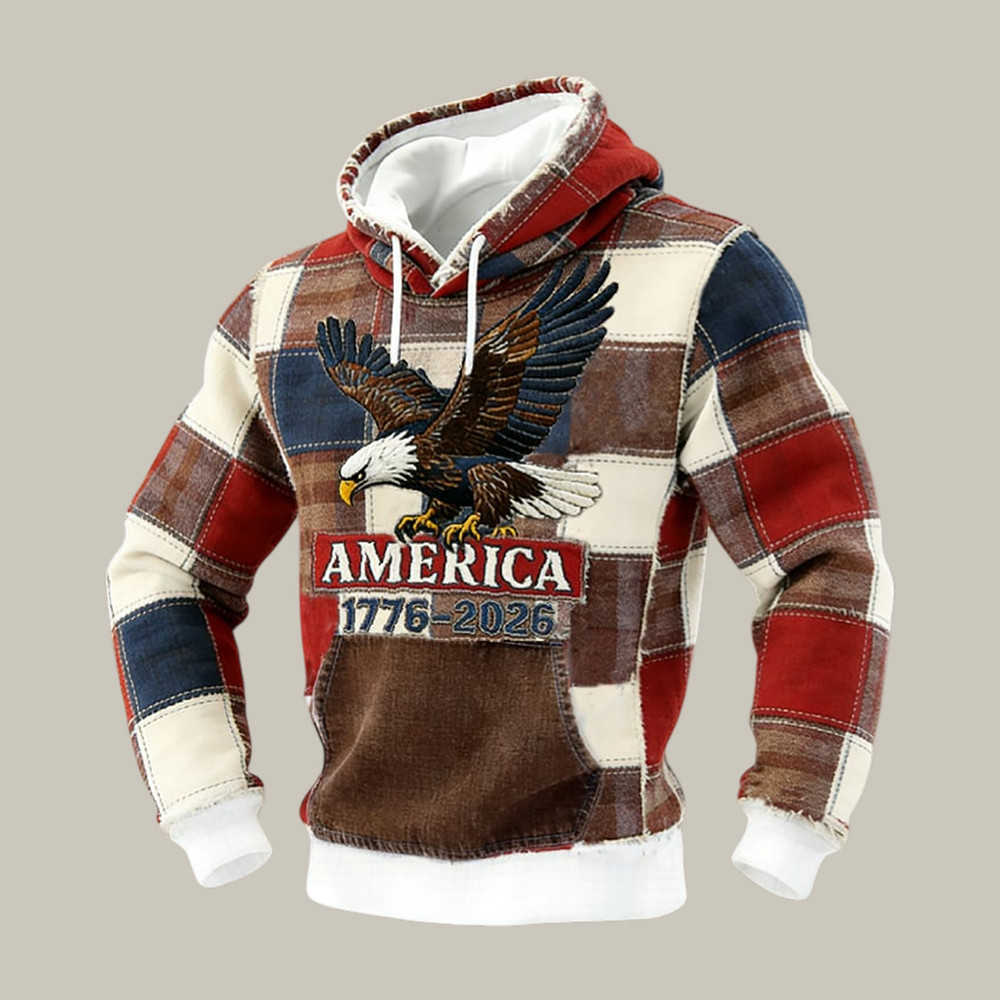 America 250th Anniversary 1776 2026 Hoodie American Eagle Apparel July 4 Gifts
