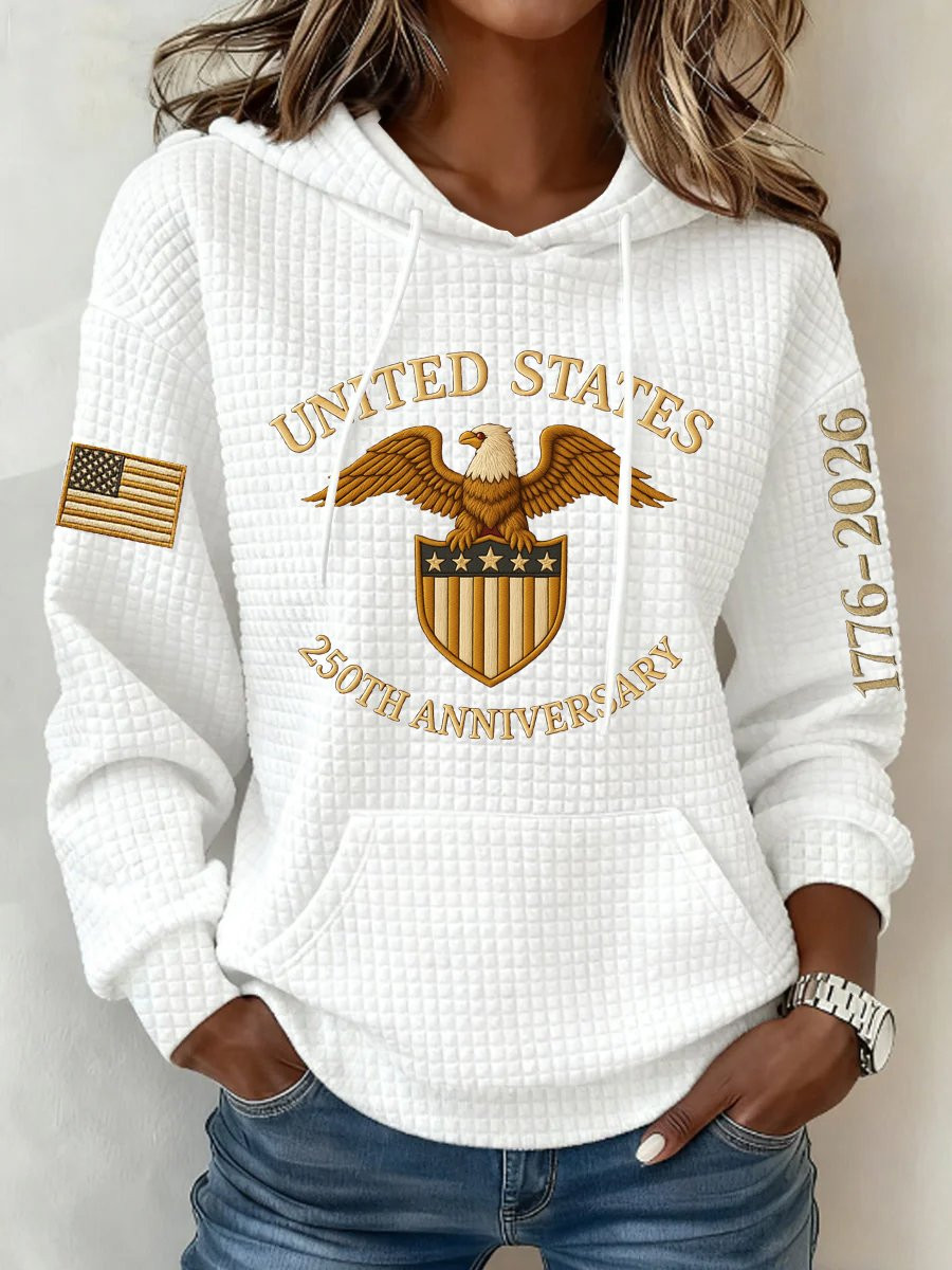 America 250th Anniversary 1776 2026 Hoodie American Patriot Clothing Gifts For Girlfriend
