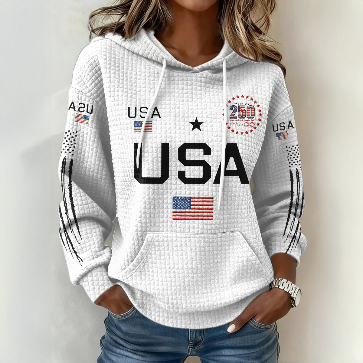 America 250th Anniversary 1776 2026 Hoodie America's Birthday Apparel July 4th Presents