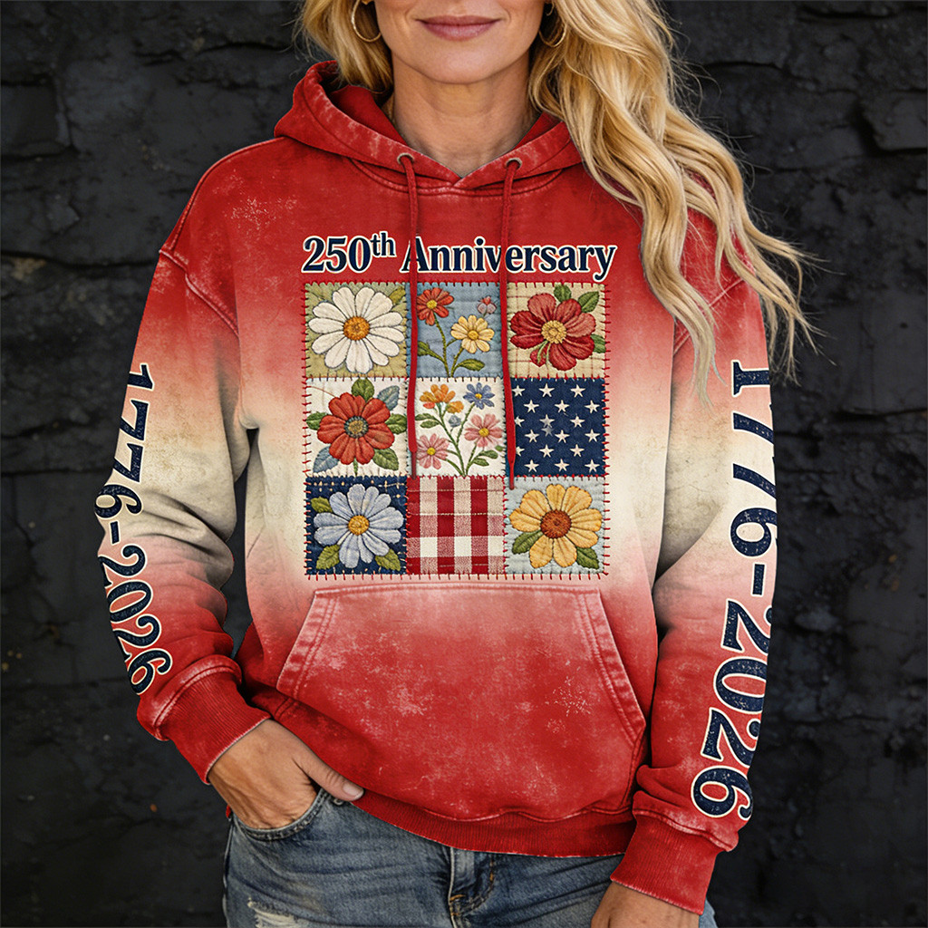 America 250Th Anniversary 1776 2026 Hoodie Fourth Of July Clothing Patriotic Gift For Women