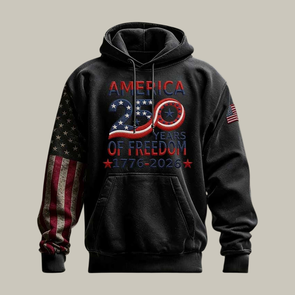 America 250th Anniversary 1776 2026 Hoodie Independence Day 2026 Clothing Fourth Of July Gifts