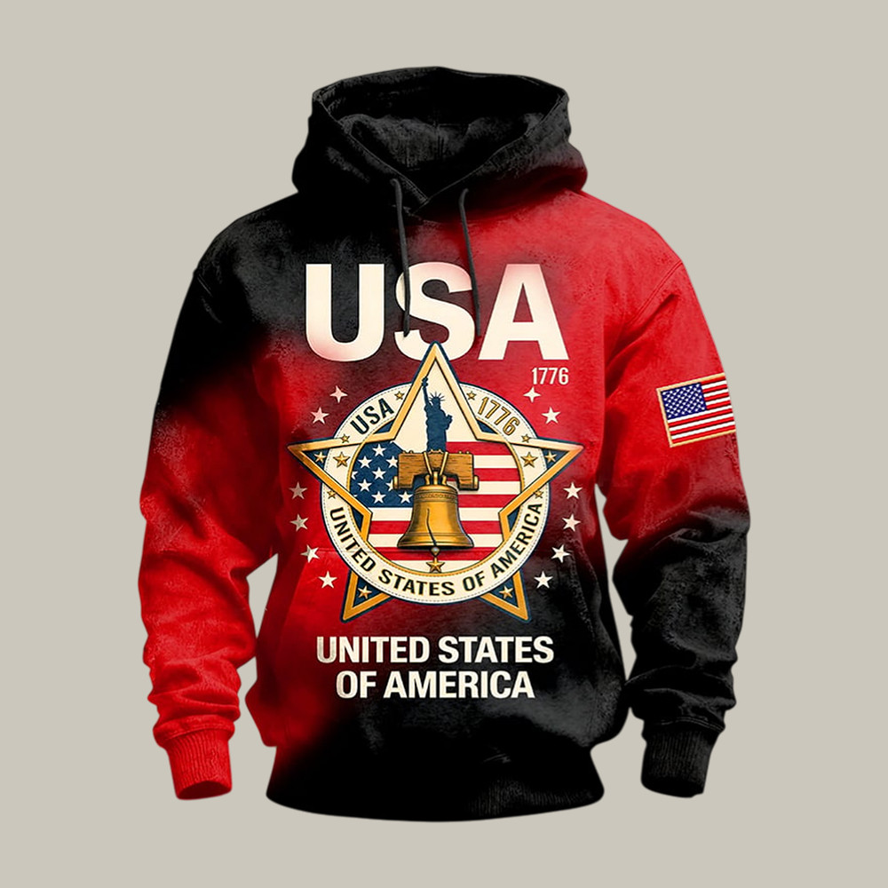 America 250th Anniversary 1776 2026 Hoodie July 4 Hooded Sweatshirt Patriotic Gift