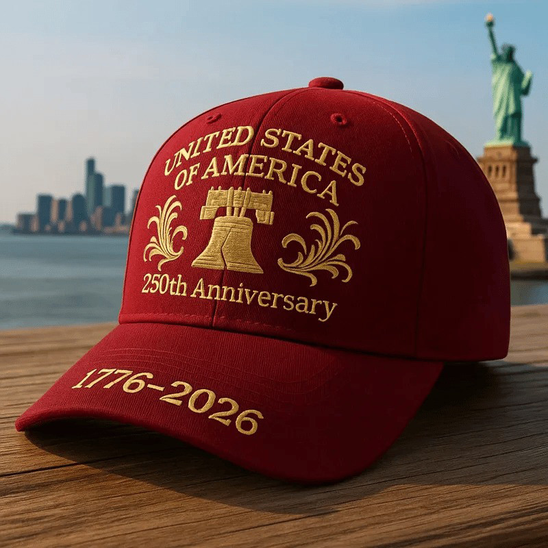 America 250th Anniversary 1776 2026 Liberty Bell Hat Independence Day Baseball Cap