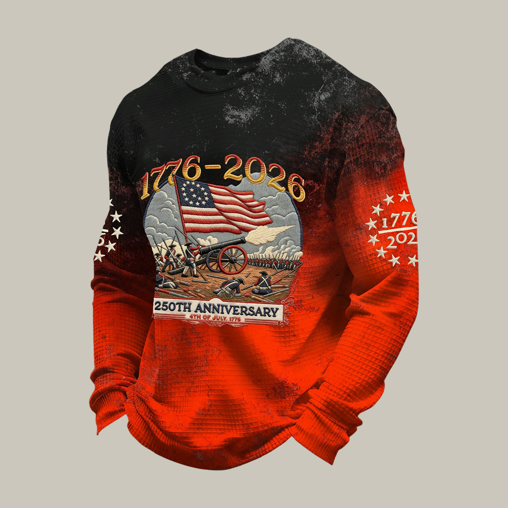 America 250th Anniversary 1776 2026 Long Sleeve Shirt 4th Of July Outfit Ideas Patriotic Gift