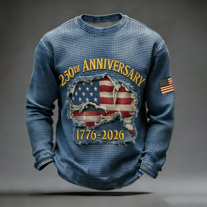 America 250th Anniversary 1776 2026 Long Sleeve Shirt American Flag Apparel Good Gift For Him