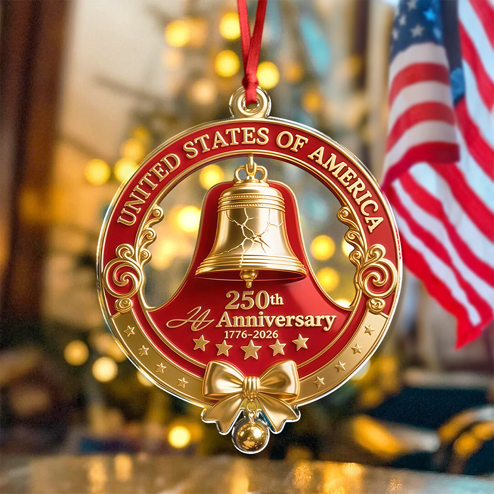 America 250th Anniversary 1776 2026 Ornament Independence Day Gift For Patriots