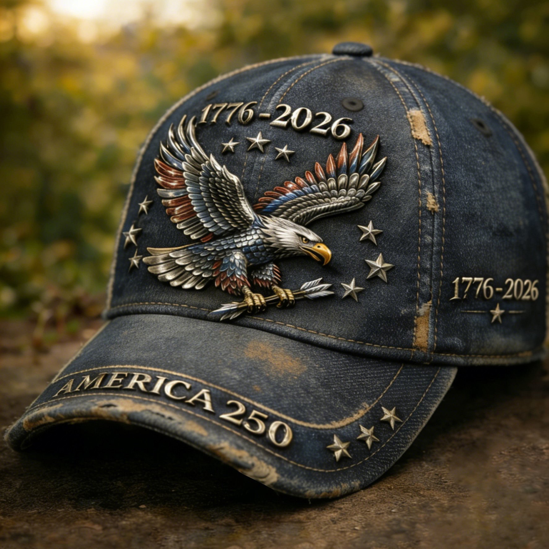 America 250th Anniversary 1776 2026 Patriotic Eagle Hat Independence Day 2026 Baseball Cap