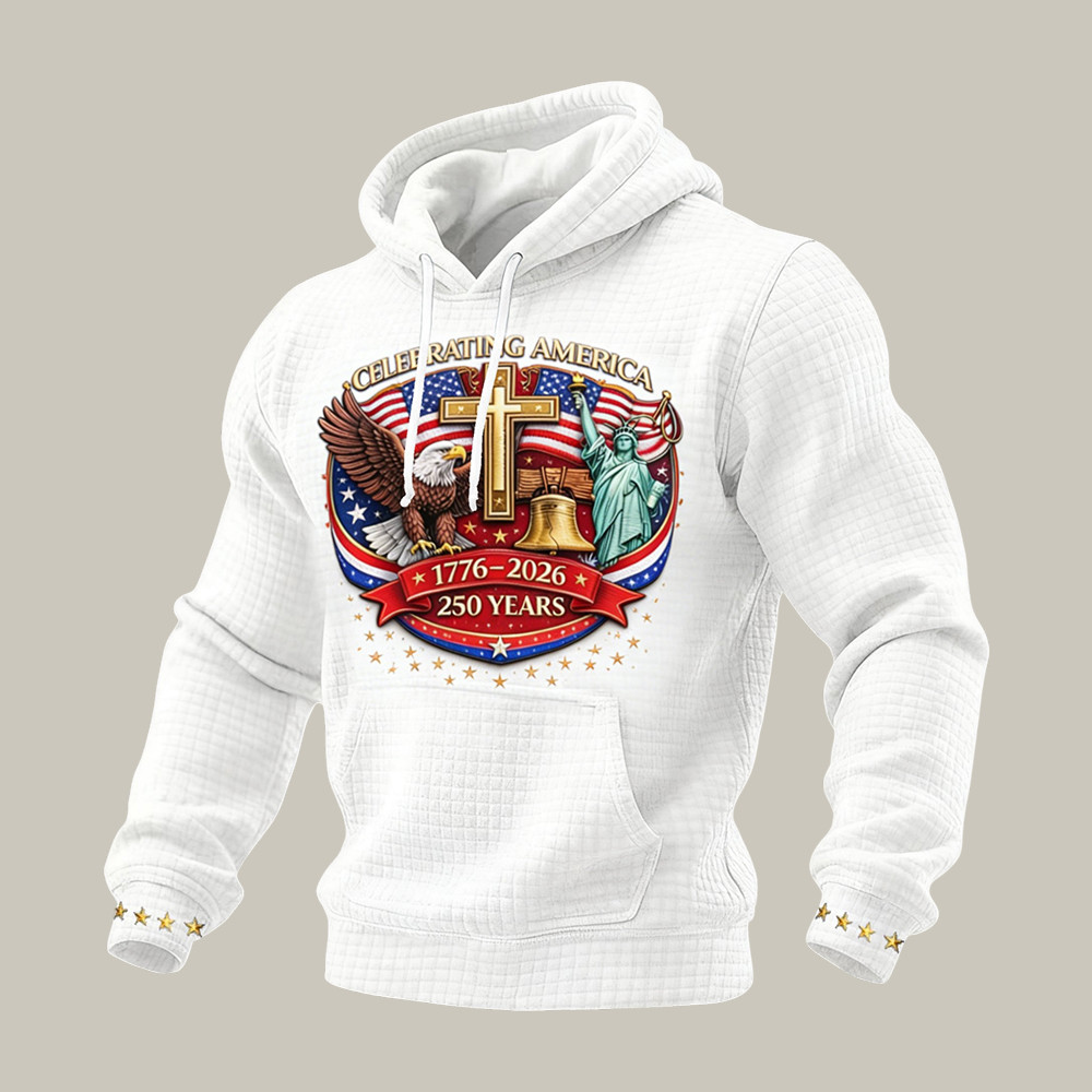 America 250th Anniversary 1776 2026 Patriotic Eagle Hoodie Statue Of Liberty Apparel