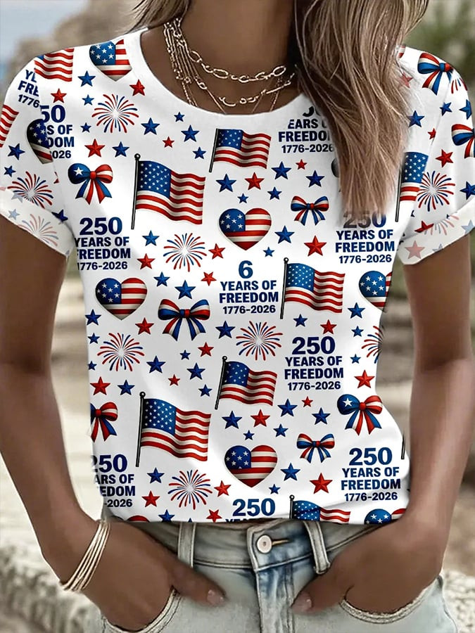 America 250Th Anniversary 1776 2026 Shirt USA 250 Years Of Freedom T-Shirt Women's